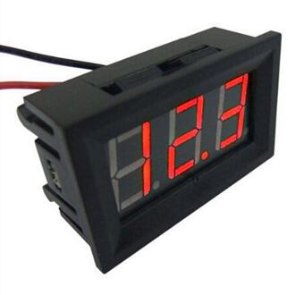 Mini Voltmeter Tester Digitale Voltage Test Batterij Dc 2.4V-30V 2 Draden Voor Auto Led Display gauge