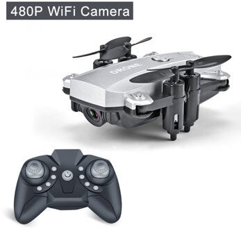 Mini Vouwen Drone Luchtfotografie Wifi Vier-As Vliegtuigen Afstandsbediening Helikopter Grensoverschrijdende Speelgoed zilver 30w camera