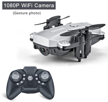 Mini Vouwen Drone Luchtfotografie Wifi Vier-As Vliegtuigen Afstandsbediening Helikopter Grensoverschrijdende Speelgoed zilver 500w camera