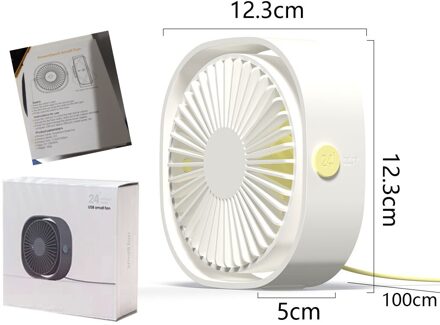 Mini Vouwen Telescopische Fan Usb Oplaadbare Student Draagbare Kleine Vloer Ventilator Slaapzaal Bed Office Desktop Thuis Vouwen Fan wit Desktop fan