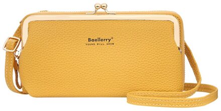 Mini Vrouwen Messenger Bags Pu Lederen Schoudertas Vrouwelijke Mobiele Telefoon Tas Lychee Patroon Grote Capaciteit Rits Portemonnee Goud