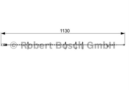 Mini Waarschuwingscontact, remvoering-/blokslijtage achter