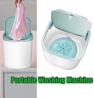 Mini Wasmachine Wasserij Machine Washer Usb Opladen Persoonlijke Compact blauw