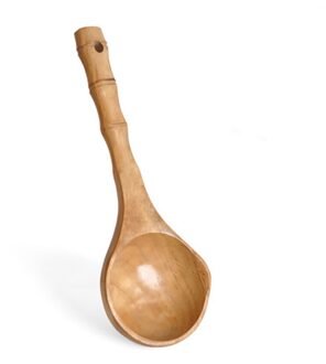 Mini Water Scoops Houten Water Pollepel Lepel Keuken Koken Soep Lepels, lange Handvat Water Scoop Rijst Pollepel Keuken Tool Gebruiksvoorwerpen Log