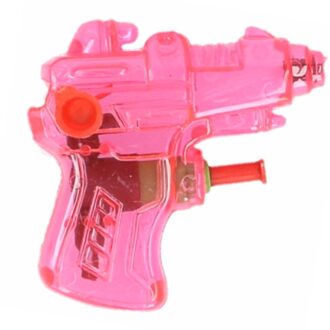 Mini waterpistool - roze - kunststof - 8 centimeter - zomer speelgoed