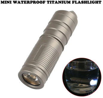 Mini Waterproof Titanium Self Defense Flashlight Portable Rechargeable Emergency Pocket Light Outdoor Survival EDC Tool