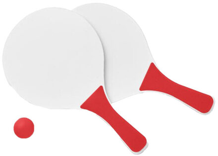 Mini wedstrijd klein strandtennis set - maat One size Rood