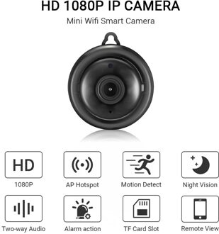 Mini Wifi Ip Camera Hd 1080P Draadloze Indoor Camera Night Vision Two Way Audio Bewegingsdetectie Babyfoon V380