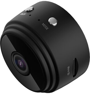 Mini Wifi Ip Camera Hd 1080P Draadloze Indoor Camera Nightvision Audio Bewegingsdetectie Babyfoon zwart
