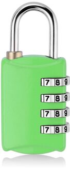 Mini Wijzerplaat Digit Nummer Code Lock 4 Dial Reizen Hangslot Wachtwoord Slot Voor Bagage Koffer Bagage Toolbox Gym Locker Metalen code