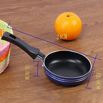 Mini Willekeurige Kleur Gebakken Eieren Steelpan Kleine Koekenpan Platte Non-stick Kookgerei