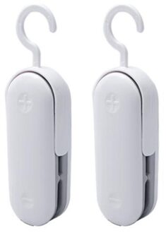 Mini Zak Sealer, Draagbare Vacuüm Sealer Naadlasmachines, handheld Voedsel Sealer Heat Seal Voor Chip Zak & Plastic Zakken wit stijl 1