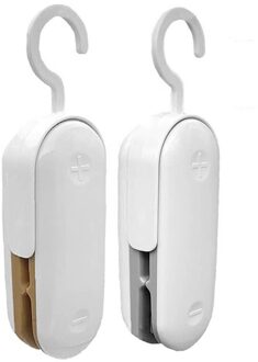 Mini Zak Sealer, Draagbare Vacuüm Sealer Naadlasmachines, handheld Voedsel Sealer Heat Seal Voor Chip Zak & Plastic Zakken wit stijl 2