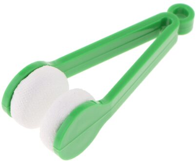 Mini Zonnebril Glazen Microfiber Brillen Cleaner Zachte Borstel groen