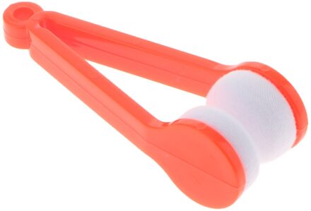 Mini Zonnebril Glazen Microfiber Brillen Cleaner Zachte Borstel rood