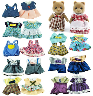 Miniature 1/12 Forest Animal Family House Children's Simulation Toy Rabbit Clothes 9 Styles Girl Pretend Play Doll's Accessories