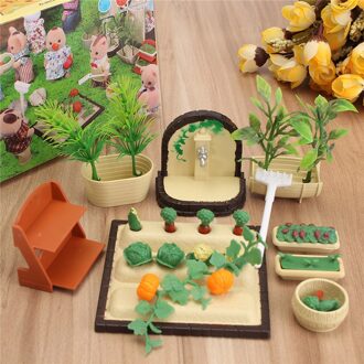 Miniaturen Tuinieren Groente Bloemen Voedsel Meubels Sets Voor Poppenhuis Accessoires Speelgoed Plastic Craft Kids Christmas