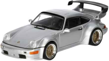 Minichamps Modelauto - Porsche 911 - zilver - 1 x 1 x 1 cm - schaalmodel