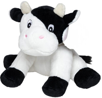 Minifeet clara koe pluche speelgoed - maat One size Wit