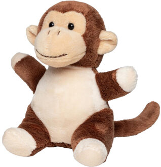 Minifeet erik aap pluche speelgoed Bruin - One size