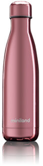 Miniland Thermosfles deluxe rosé met chroom effect 500 ml Roze/lichtroze - 380ml-750ml