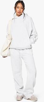 Minimal Tailleband Jogger Met Rechte Pijpen, Ash Grey - L