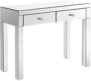 Minimalism Bedroom Makeup Furniture Beautify Mirrored Dressing Table Console table Corner table Dresser Lines Sculpture