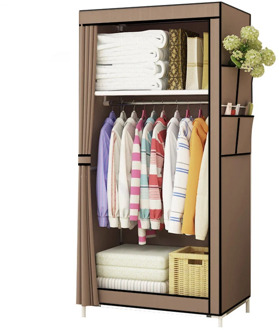 Minimalist Cloth Wardrobe Student Dormitory Single Small Fabric Wardrobe Folding Clothing Storage Cabinet Home Furniture Closet