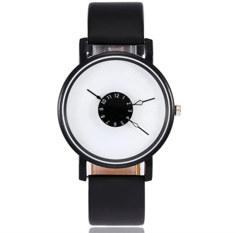 Minimalist Women's Casual Quartz Leather Band Strap Watch Stylish And Simple Temperament Women Wrist Watches Femal Montre Femme