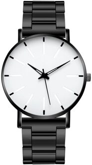 Minimalistische Mannen Mode Ultra Dunne Horloges Eenvoudige Mannen Business Lederen Riem Quartz Horloge Relogio Masculino