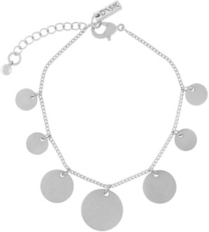 Minimalistische Multi Dot Zilveren Armband Dansk Copenhagen , Gray , Dames - ONE Size