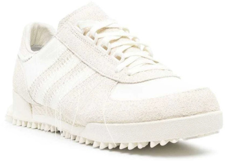 Minimalistische Off-White Suède Sneakers Y-3 , White , Dames - 36 1/2 Eu,36 Eu,35 1/2 Eu,35 EU