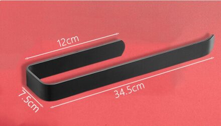 Minimalistische Papier Houder Tissue Rack Wandmontage Badkamer Keuken Rolhouder Papier Tissue Rack Haak Moderne Zwarte Hanger