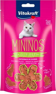 Mininos Jolly Jerky - Eend - Kattensnack -  40 g