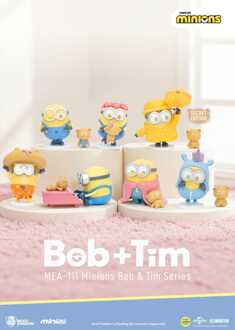 Minions Mini Egg Attack Blind Box Figures Minions bob & tim series 9 cm Assortment (6)