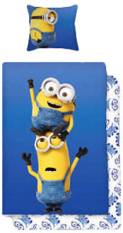 Minions reach dekbedovertrek, 140 x 200 cm