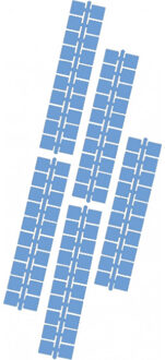 Ministeck 10 X 1strips Mblauw
