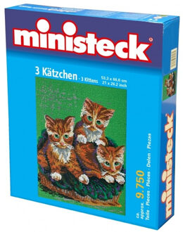 Ministeck 3 Katten Blauw