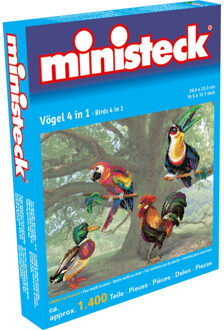 Ministeck 4-in-1 Vogels - 1400 Stukjes