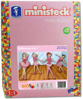 Ministeck ballerina 4-in-1 set - 800 stukjes Roze