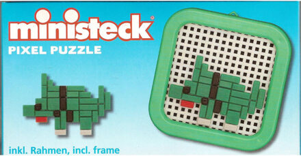 Ministeck Dinosaurus met lijstje Multikleur