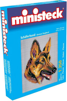 Ministeck herdershond Zwart