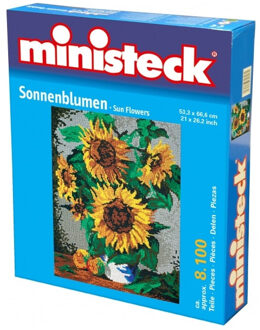Ministeck Vaas Met Zonnebloemen Blauw
