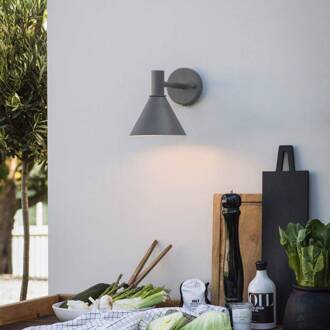 Minitripp buitenwandlamp, grijs