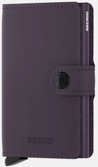 Miniwallet matte dark purple Paars