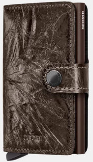 Miniwallet pasjeshouder crunch bronze Bruin - No Size