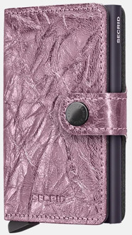 Miniwallet pasjeshouder crunch pink Roze