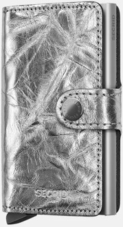 Miniwallet pasjeshouder crunch silver Zilver - No Size