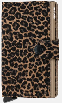 Miniwallet pasjeshouder leo beige Panter