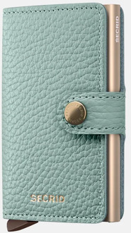 Miniwallet pasjeshouder pebble sea green Groen